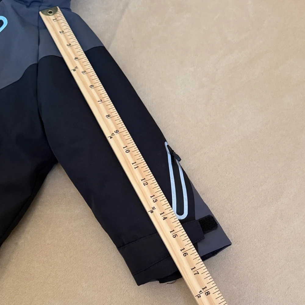 Zara Ski Hooded Black Ski Jacket